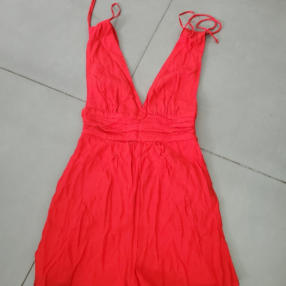 One Clothing,  red women's short jumpsuit,  Size S